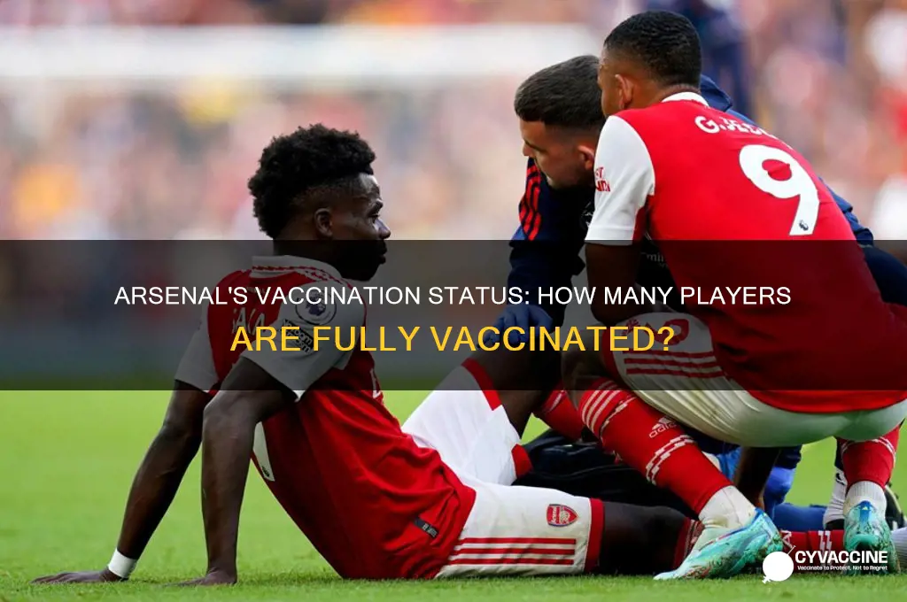how many arsenal players are vaccinated