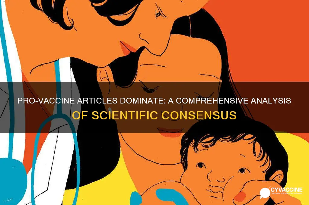 how many articles are pro vaccine