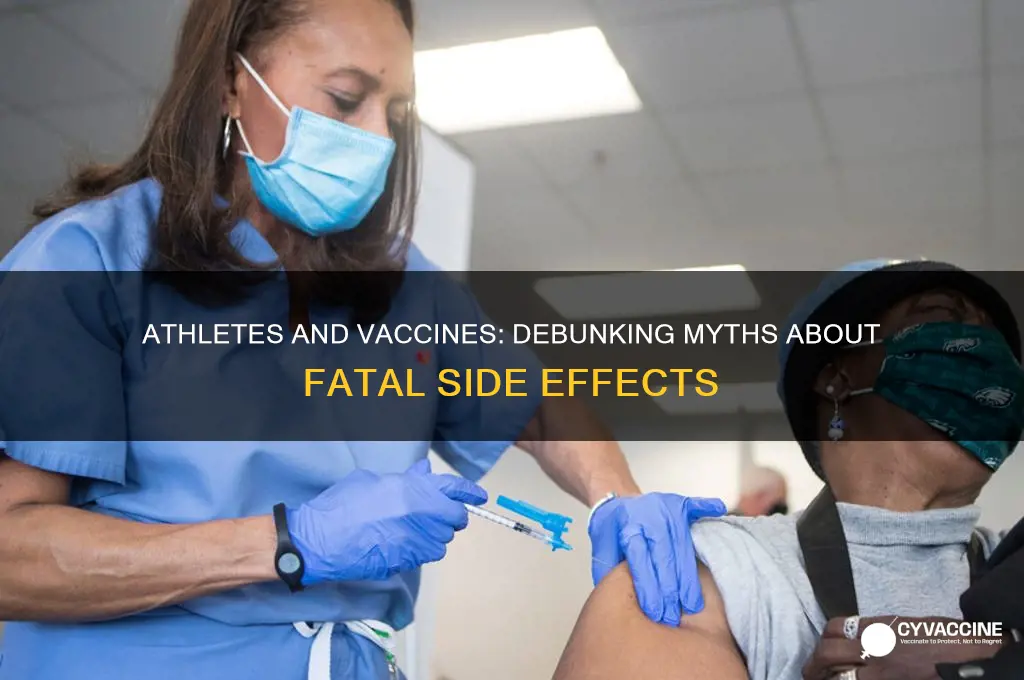 how many athletes died from vaccine