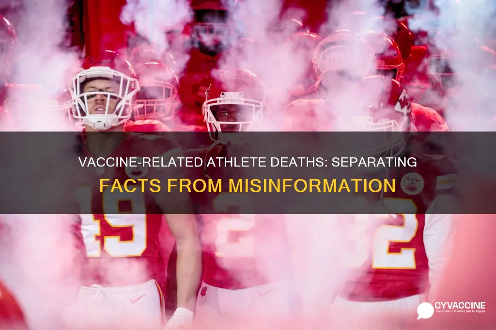 how many athletes have died from the vaccine