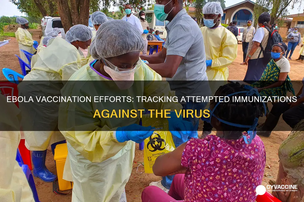 how many attempted vaccinations for ebola