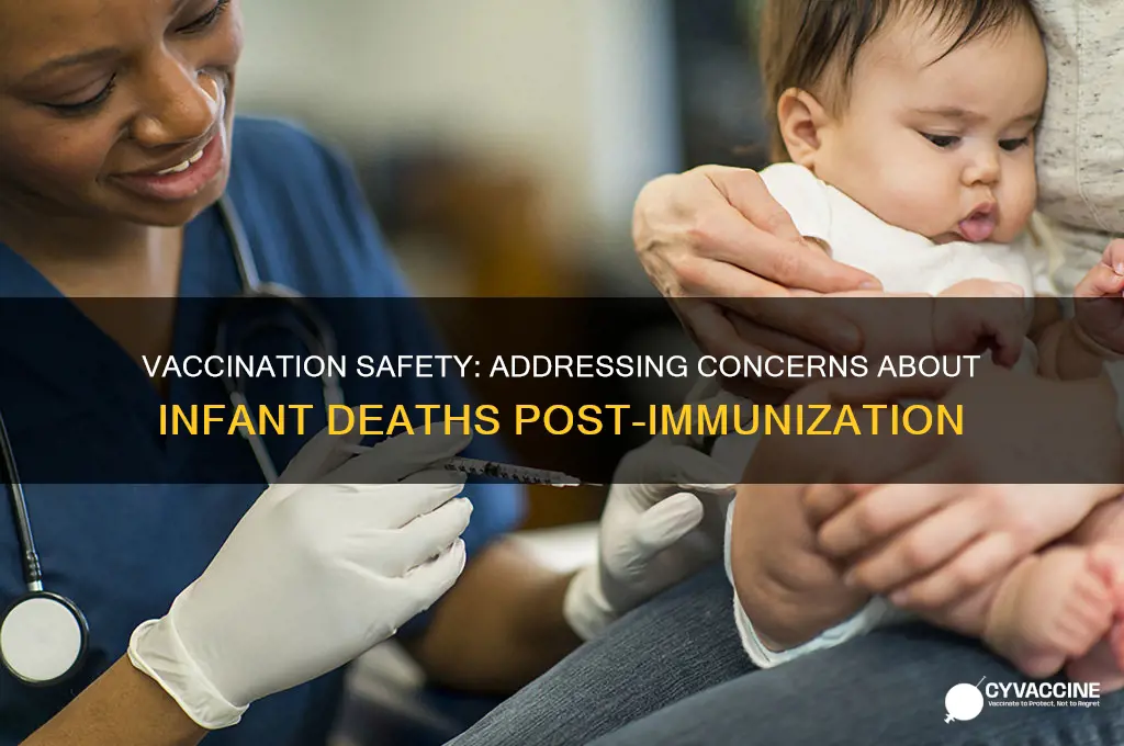 how many babies die after vaccinations