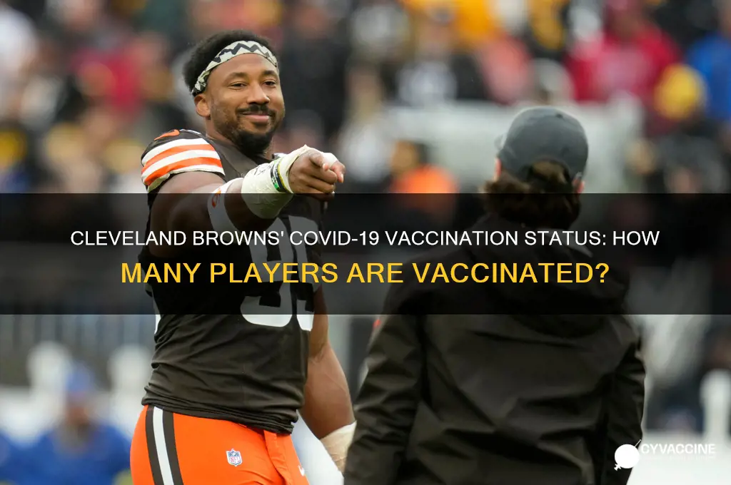 how many browns players are vaccinated