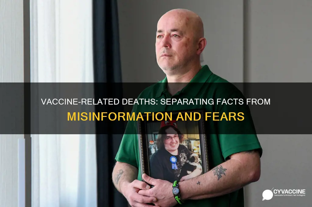 how many cases of death after being vaccinated