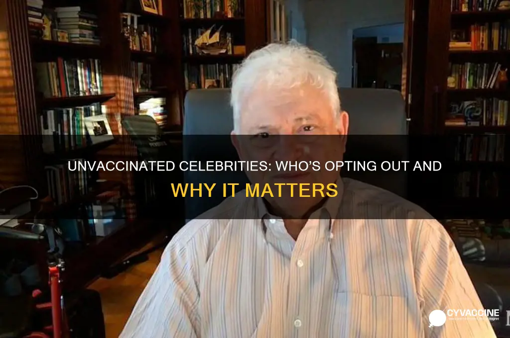 how many celebrities are not vaccinated