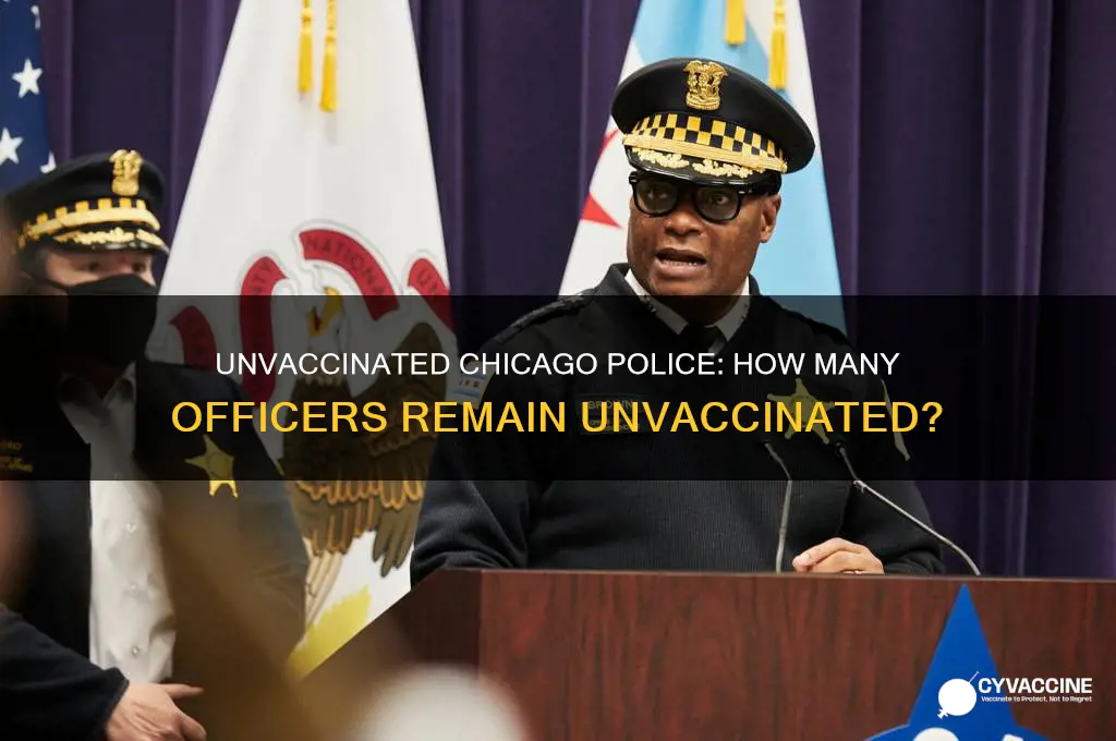how many chicago police officers are not vaccinated
