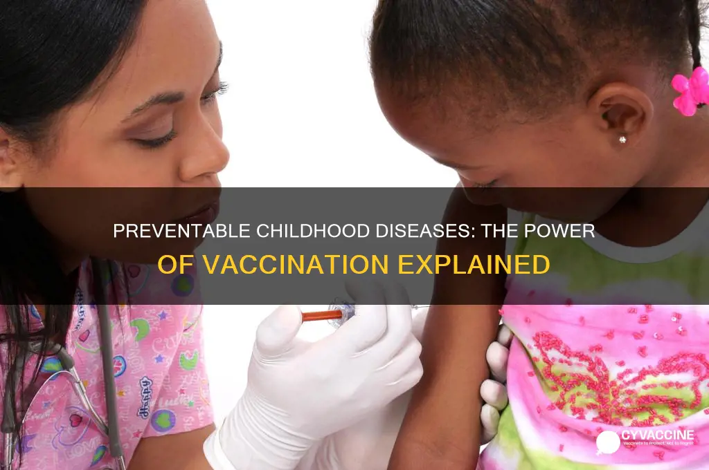 how many childhood disease may be preventable by vaccination