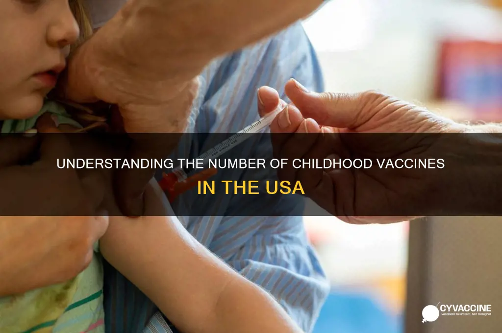 how many childhood vaccines are there in usa