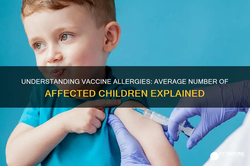 how many children a on average allergic to vaccines