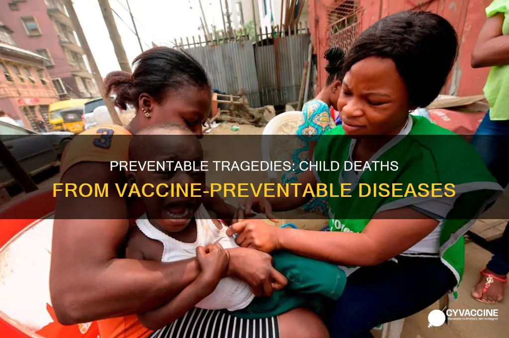 how many children die from vaccine preventable diseases