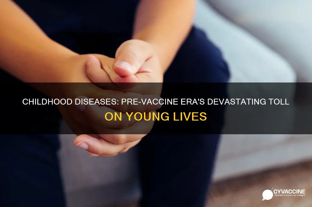 how many children died from childhood diseases prior to vaccines