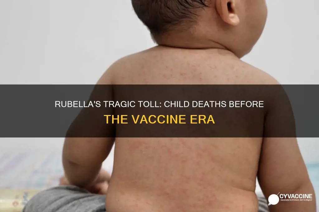 how many children died of rubella before vaccine