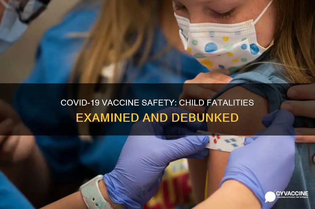 how many children have died from the coronavirus vaccine