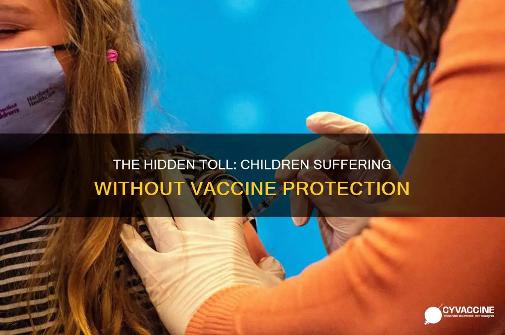how many children hurt by not having vaccines