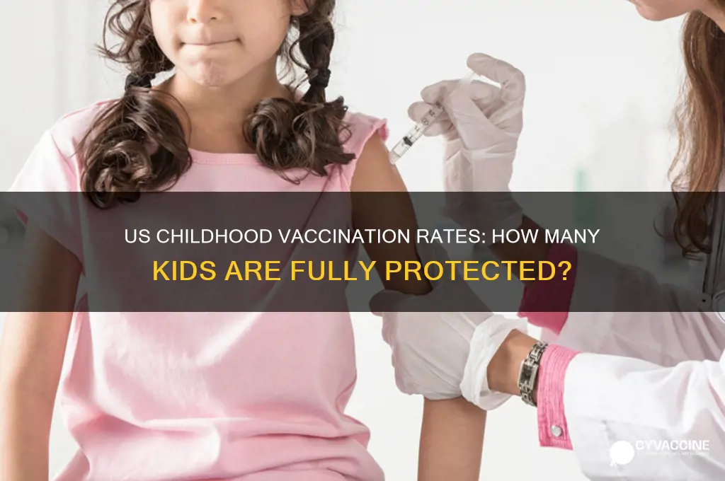 how many children in the us are fully vaccinated