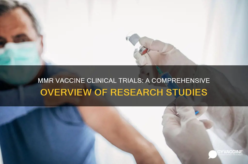 how many clinical trials mmr vaccine