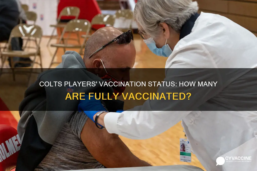 how many colts players are vaccinated