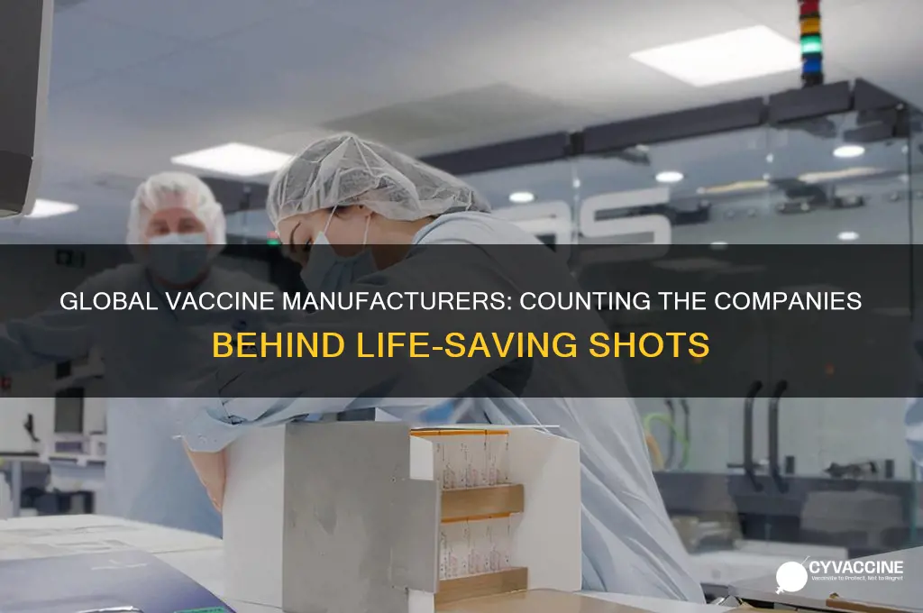 how many companies are making vaccines