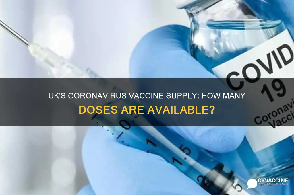 how many coronavirus vaccines does the uk have