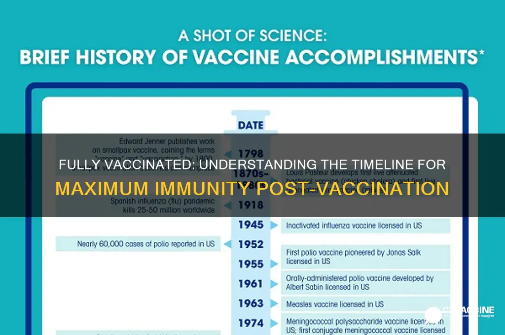 how many days after fully vaccinated