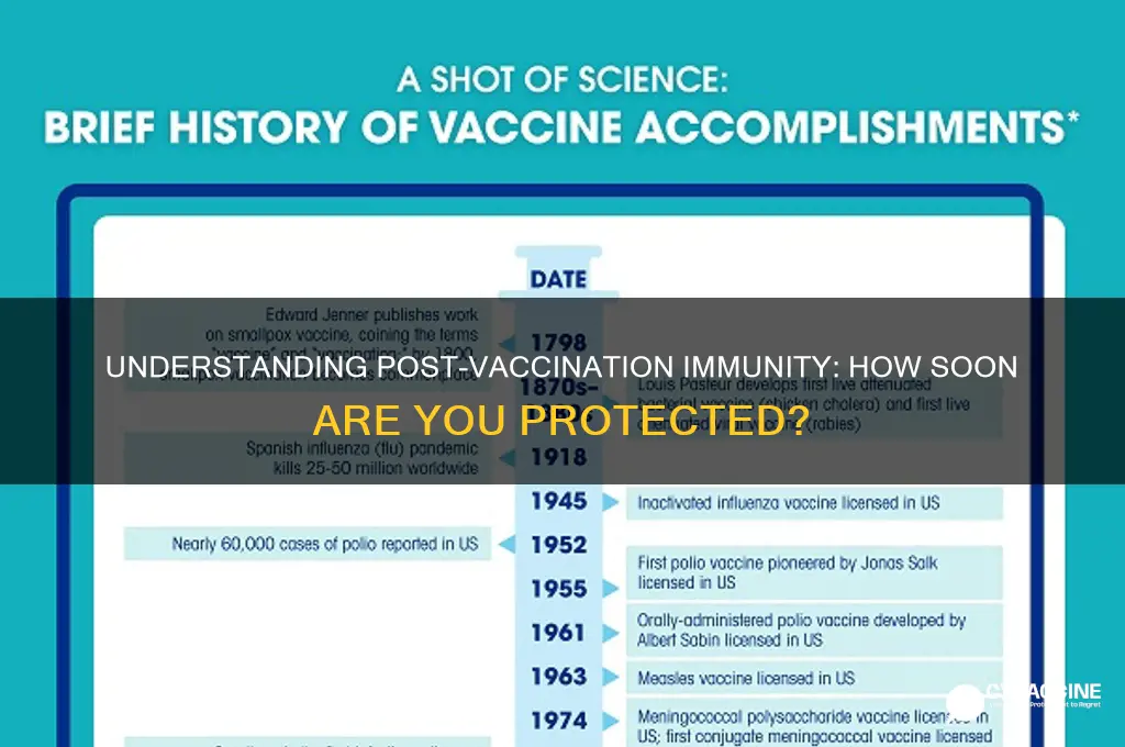 how many days after vaccine immunity