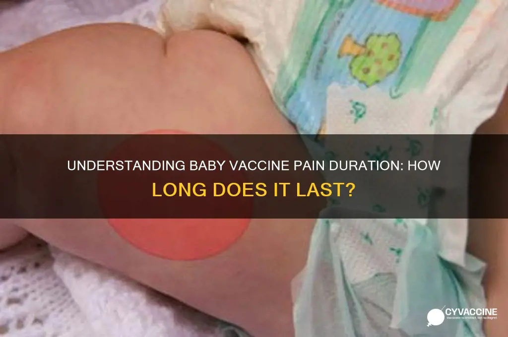 how many days does vaccine pain last in babies