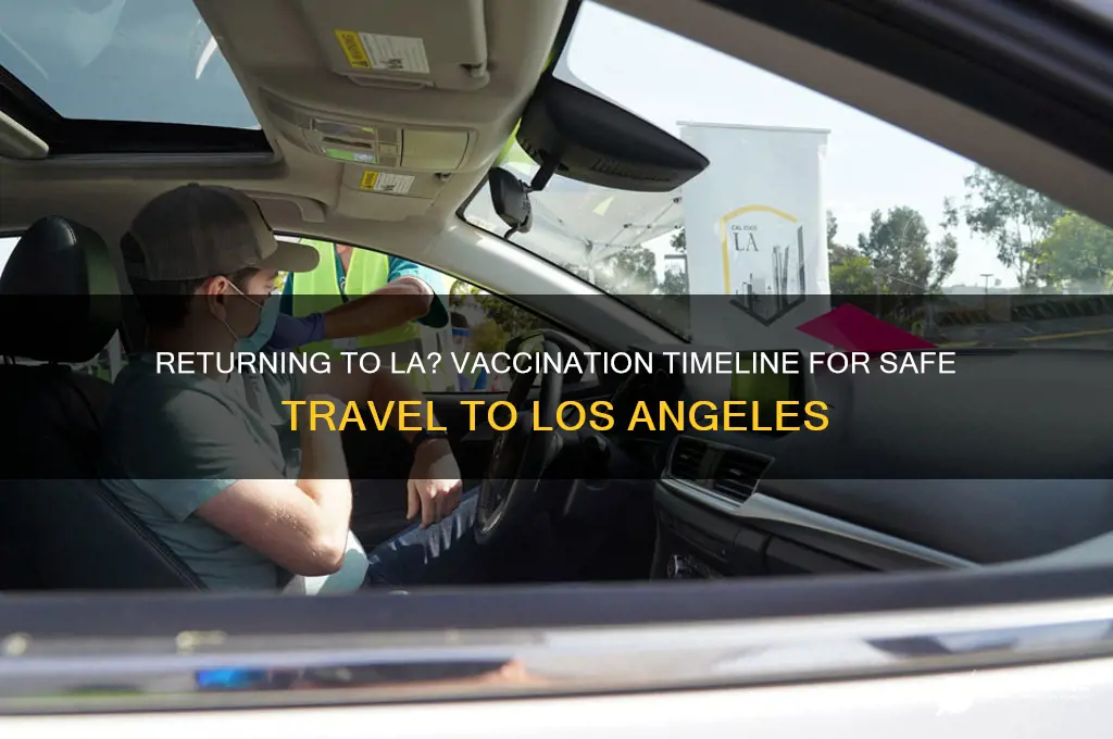 how many days for vaccination before returning to los angeles