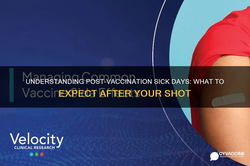 how many days sick from vaccine
