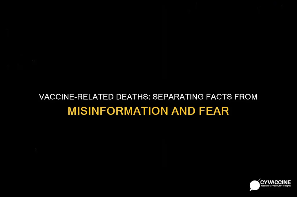 how many dead from the vaccine