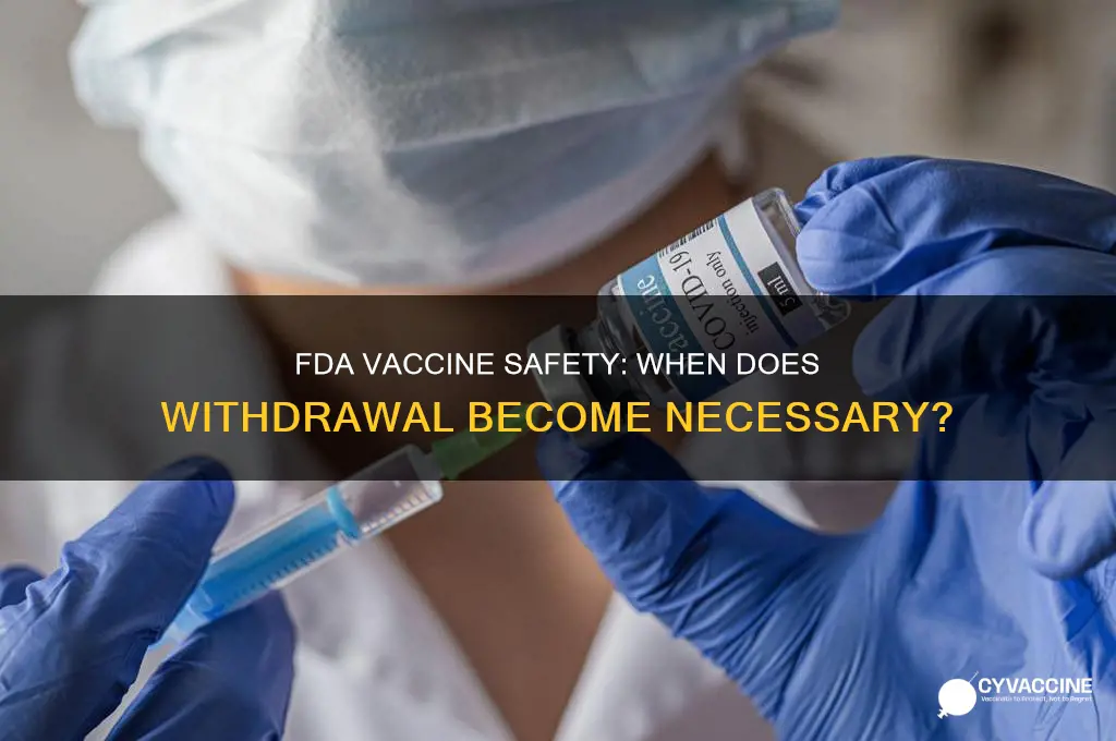 how many deaths before fda pulls a vaccine