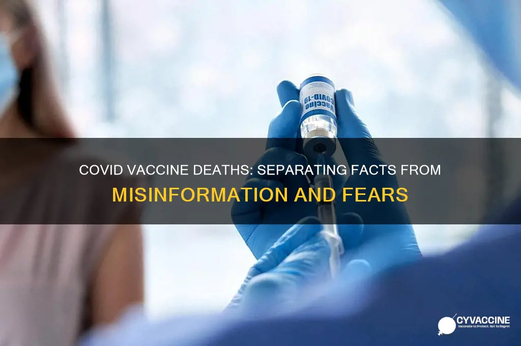how many deaths from cobid vaccine