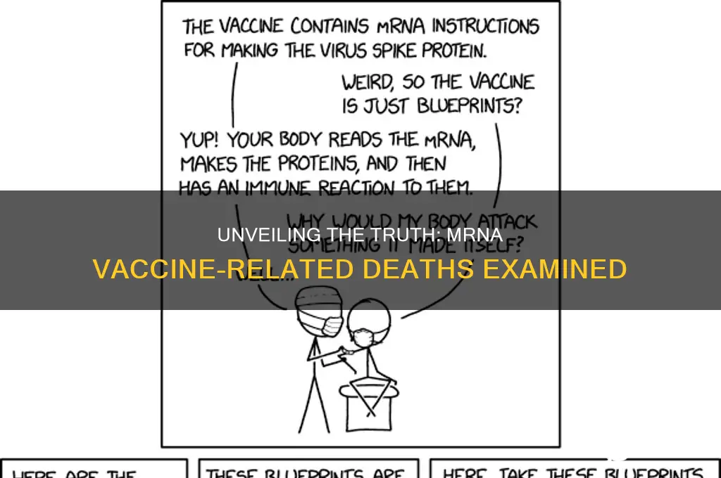 how many deaths from mrna vaccine