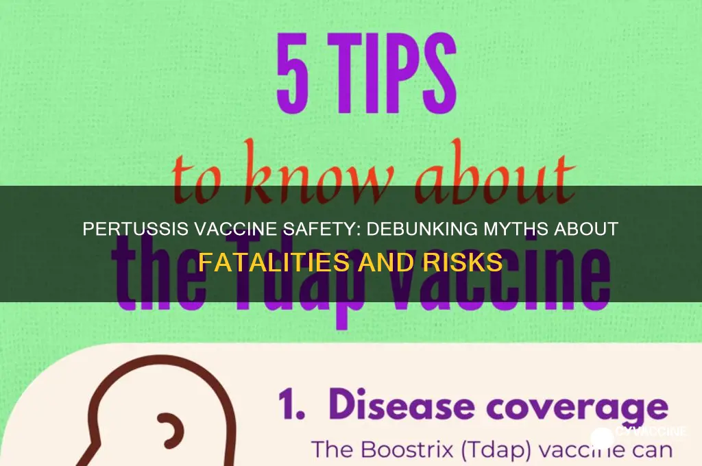 how many die from pertussis vaccine
