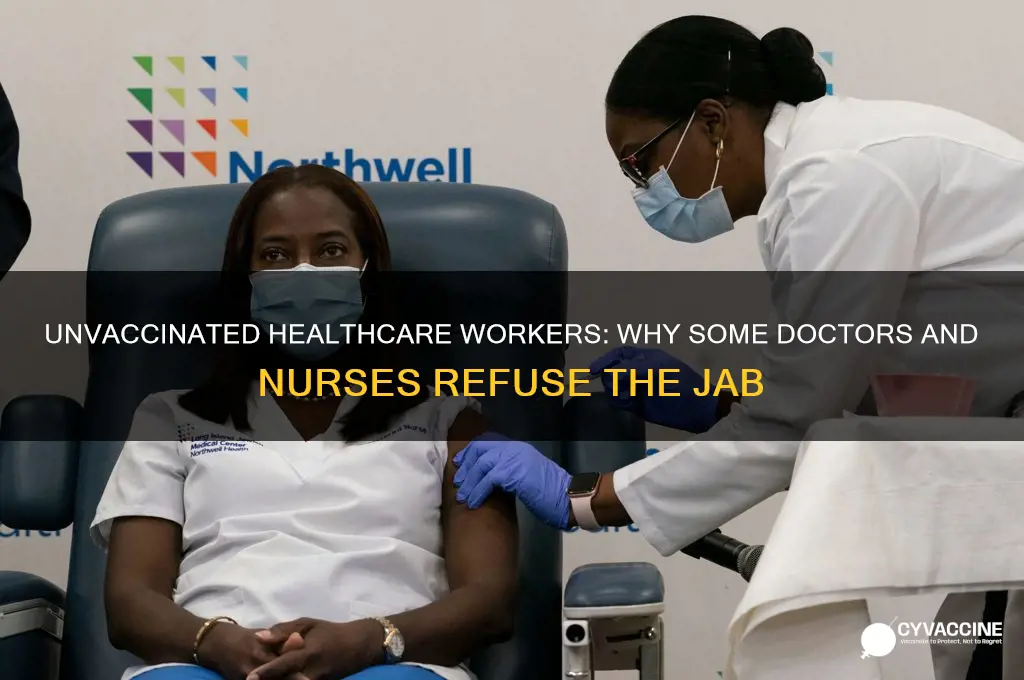 how many doctors and nurses refuse to be vaccinated