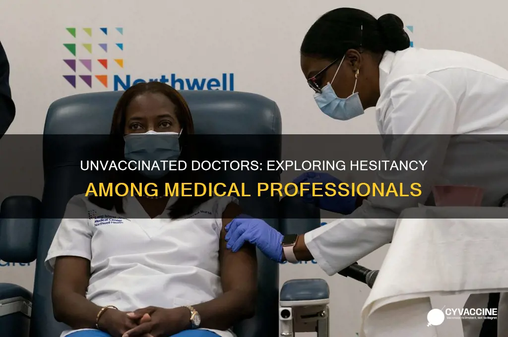 how many doctors are not taking the vaccine