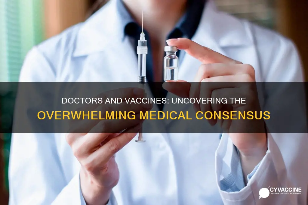 how many doctors believe in vaccines