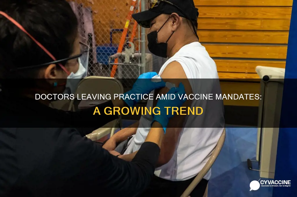 how many doctors quit over vaccine