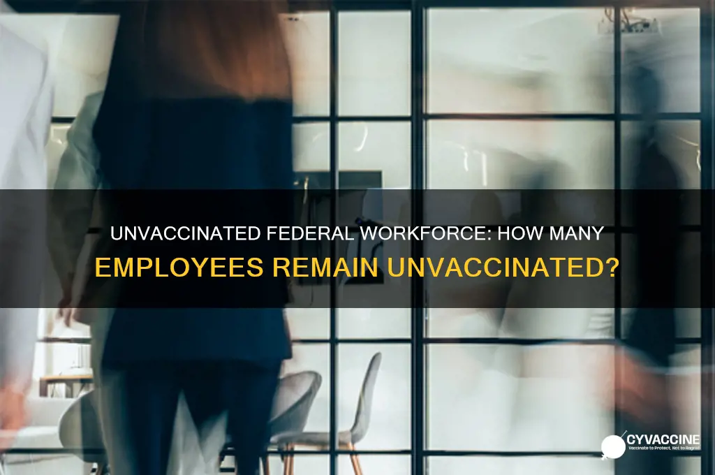 how many federal employees have not been vaccinated
