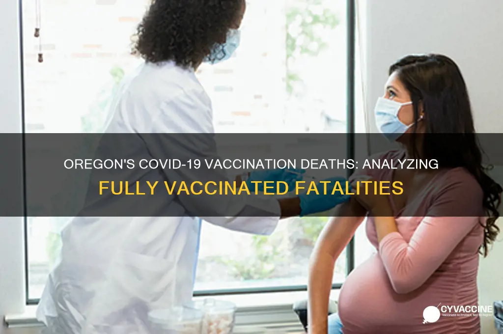 how many fully vaccinated have died in oregon