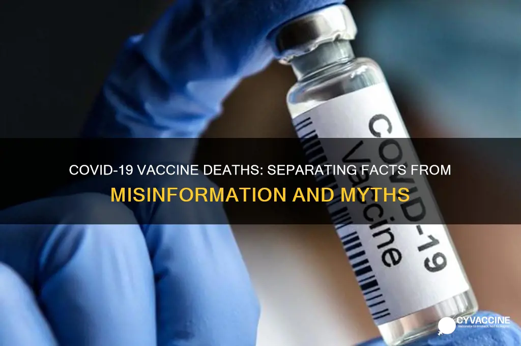 how many have died from the covid19 vaccine