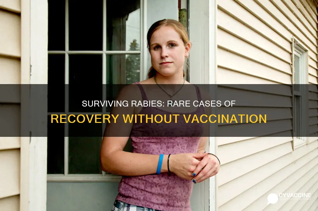 how many have survied rabies without the vaccine