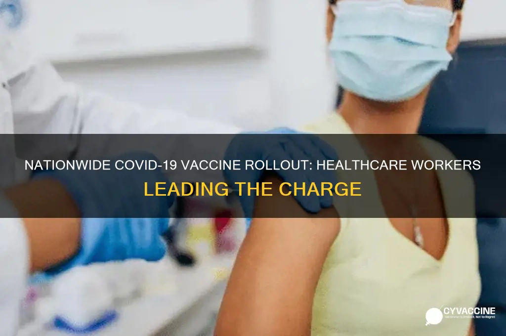 how many healthcare workers have received the vaccine nationwide