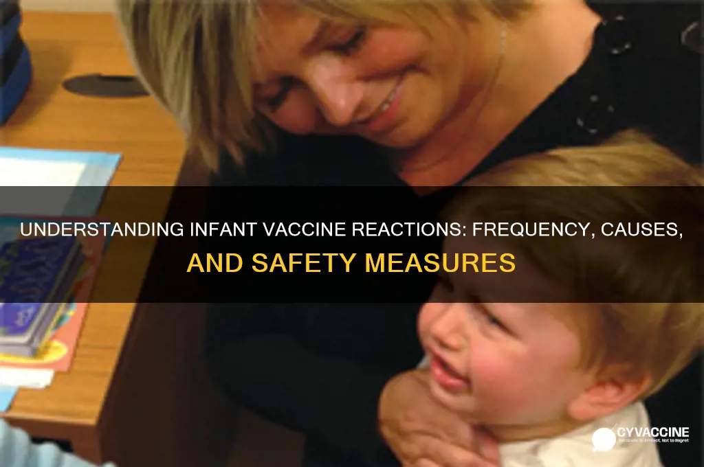 how many infants have negative reactions to vaccines