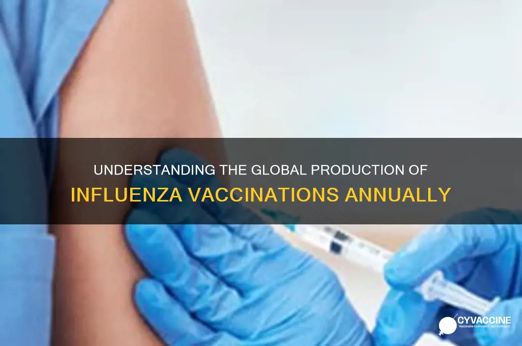 how many influenza vaccinations are made