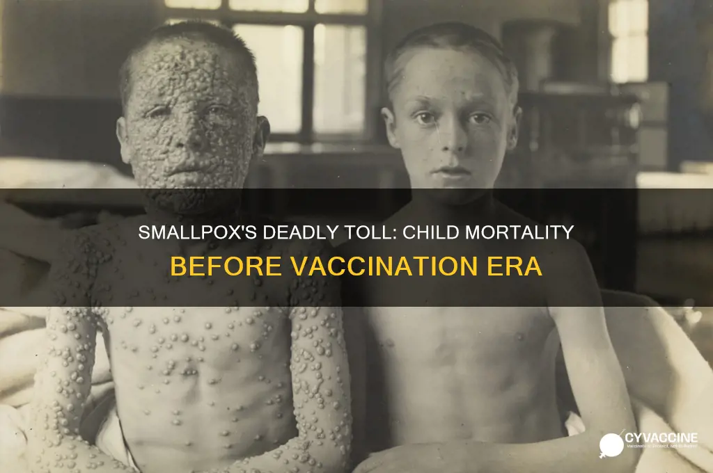 how many kids died from smallpox before vaccinations