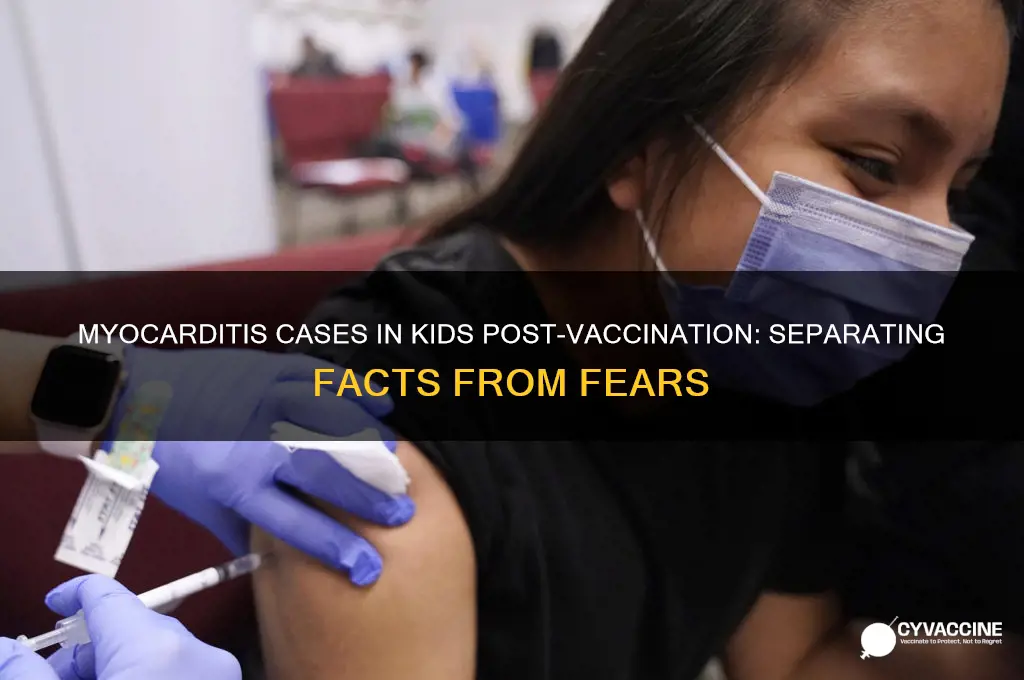 how many kids have gotten myocarditis from the vaccine