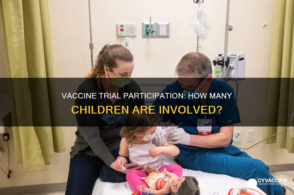 how many kids in vaccine trial