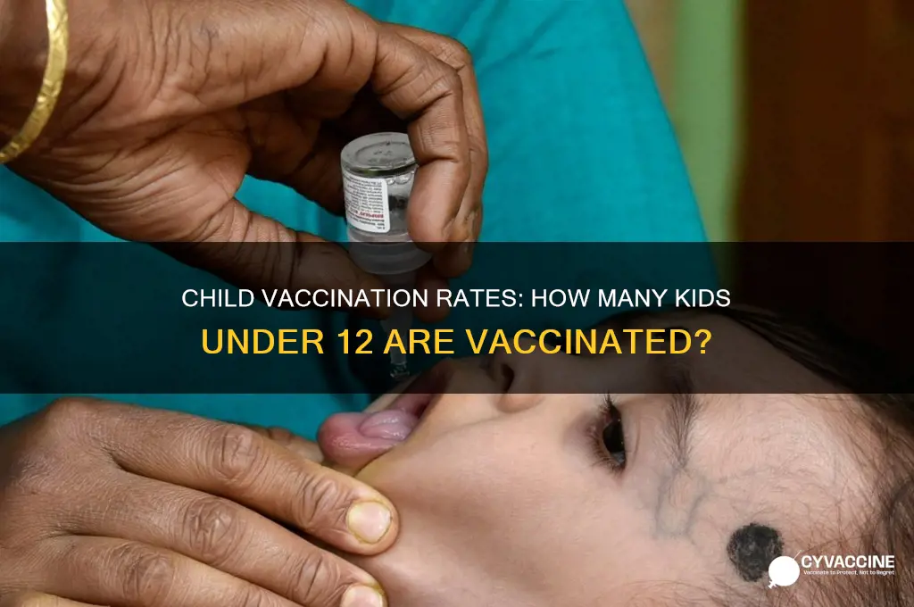 how many kids under 12 vaccinated