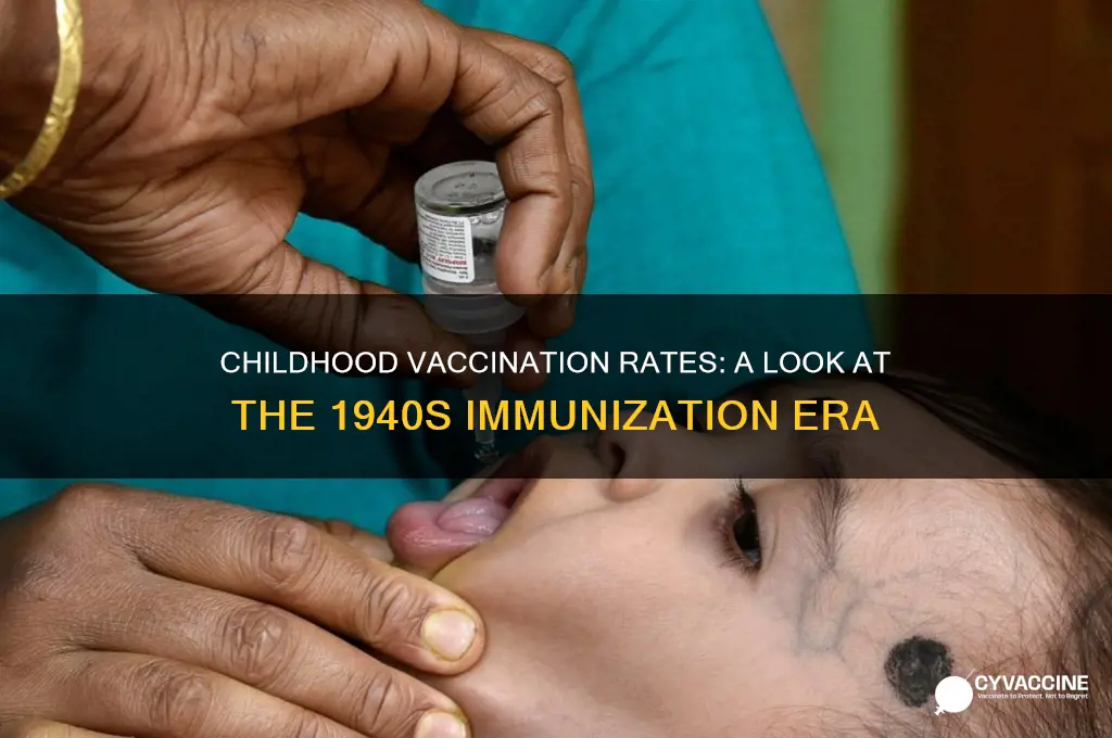 how many kids were vaccined in the 1940s