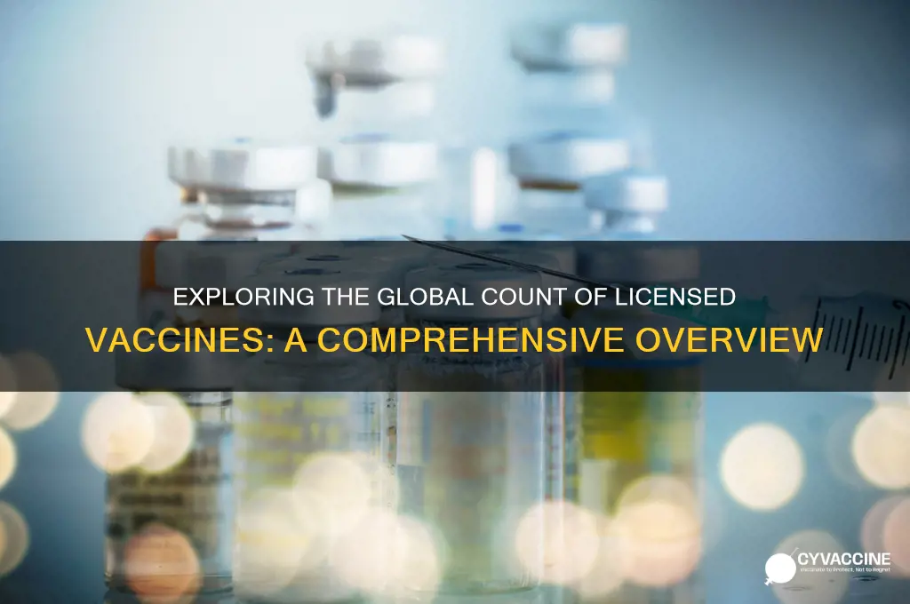 how many licensed vaccines are there